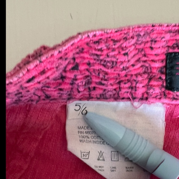 Vintage ESPRIT Women's Girls Corduroy Pink Pants 5/6 Small Floral Hot Pink Black - Picture 2 of 15